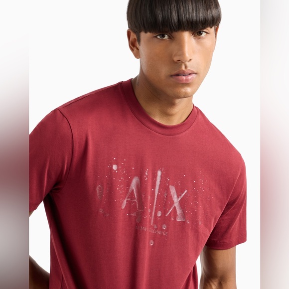 NWT Armani Exchange Mens Heavy Cotton T-Shirt Eco Friendly Graphic Streetwear Lg - Picture 10 of 11